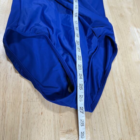 Miraclesuit NWOT Rock Solid Wrapsody One Piece Swimsuit Azul Blue Size 8 - Picture 12 of 12
